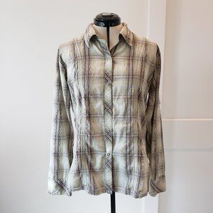 The North Face Women's Long Sleeve Button Down Size X Large